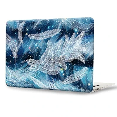 Image of Hard Case Compatible with MacBook Air 13 inch 2010 2017 (Model: A1466 / A1369), Plastic Pattern Slim Shell Protective Snap On Cover for 13.3&quot; (sparkling feather)