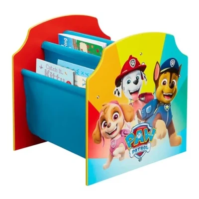 Image of Paw Patrol Kids Sling Bookcase Bedroom Book Storage, 39.5cm (H) x (W) 35cm (D)
