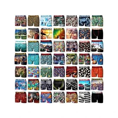 Image of FREEGUN Boys Surprise Pack FG/3/BMX5/MULTILOT Underwear, Multicolored, 12 14 Years