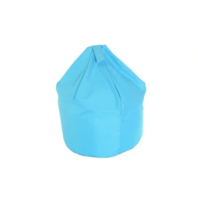 Image of Child Size Indoor/Outdoor Bean Bag With Beans Aqua Blue