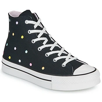 Image of Converse Chuck Taylor EVA LIFT Unisex Hightop trainers for kids, Size: 6, Black/vintage white/egret Textile