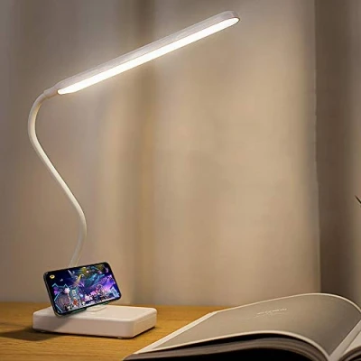 Image of Cordless Led Desk Table Lamp Rechargeable Large Capacity, Touch Control 3 Colors 6 Brightness Dimmable, Small Portable for Kids Reading Study Book Light Bedroom Bedside
