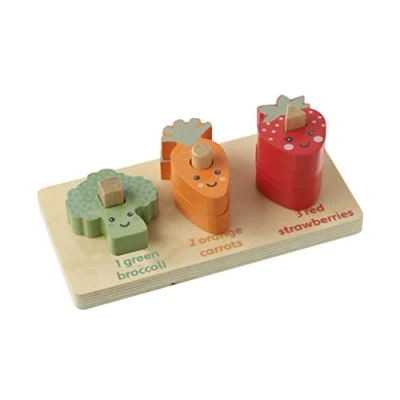 Image of Orange Tree Toys Counting Veggies Wooden Toy (FSC®)