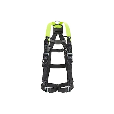 Image of Miller Honeywell H500 Full Body Construction Harness Industrial Standard IS5 with Mating Leg Buckles, Auto Clip Chest Back D Ring, Rated 140 Kg, Citrus Green, Size 3, 1036104