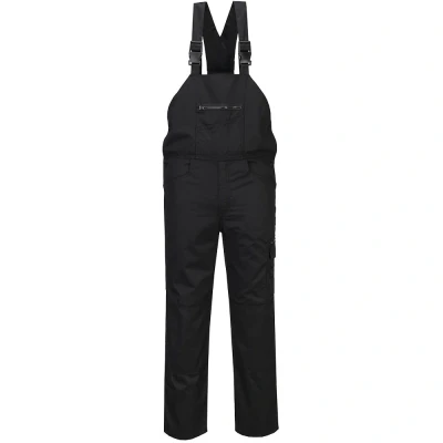 Image of Portwest WX2 Eco Stretch Bib and Brace Black Small
