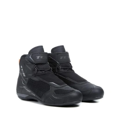 Image of TCX R04D AIR, Men&#039;s Motorcycle Boots, Breathable and Versatile, Mesh Upper with Hot Melt Coating, Laces Velcro Closure, Black/Grey