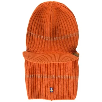 Image of Fjallraven Men&#039;s Lappland Balaclava Cap Hat, Orange, One Size UK