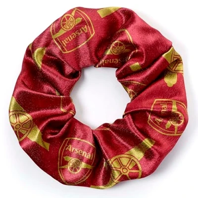 Image of Arsenal Football Club Crest and Cannon Hair Scrunchie