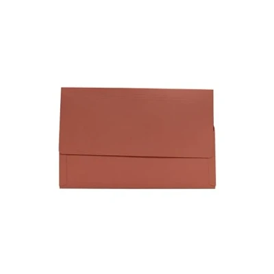 Image of Legal Filing Ref 713629 3/4 Flap Pocket Wallet, Box of 50, Made from 315gsm Strong Recycled Manilla, Will Hold A4 &amp; Foolscap Documents, 36.5 x 24 cm in Size, Pink