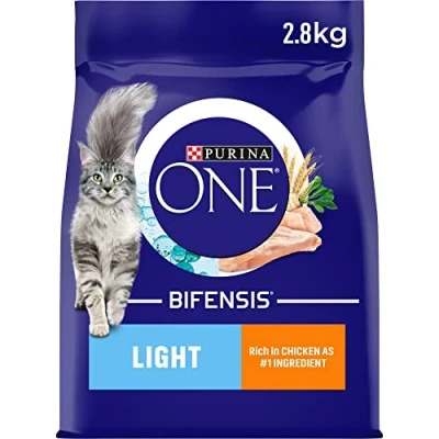 Image of Purina ONE Light Dry Cat Food Chicken and Wheat 3 kg (Pack of 4)