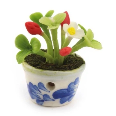 Image of MyTinyWorld Dolls House Miniature Strawberry Plant