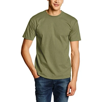 Image of Fruit of the Loom Men&#039;s Valueweight Short Sleeve T Shirt, Classic Olive, Medium