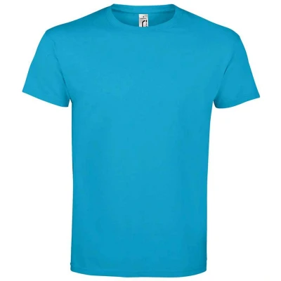 Image of SOLS Mens Imperial T Shirt (Aqua) Blue Size X Large