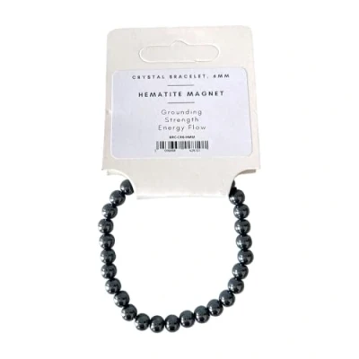Image of VIE Crystal Bracelet, 6mm, Hematite Magnet