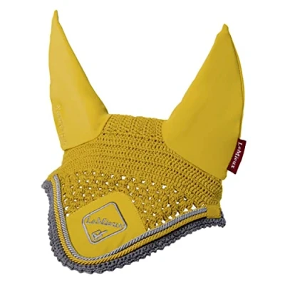 Image of LeMieux Classic Lycra Fly Hood Dijon/Grey Large