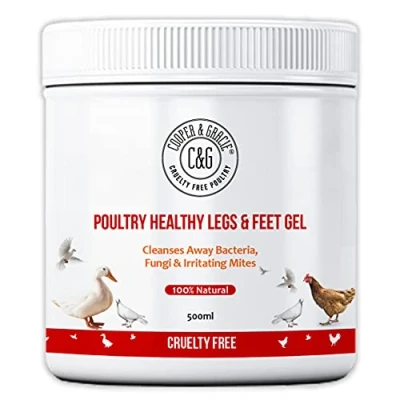 Image of C&amp;G Pets Poultry Healthy Legs &amp; Feet Gel 500ML 100% Vegan Formula Protects from bacteria, fungi irritating mites Natural Remedy For Scaly Support Healing