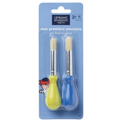 Image of Lefranc Bourgeois Colouring Pencils, Color, Jumbo Children&#039;s Brush, Set of 2, Kunsterziehung +18 Monate
