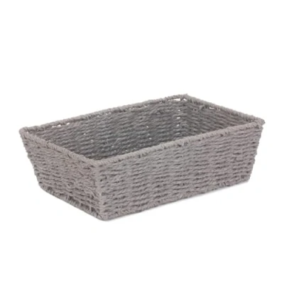 Image of Red Hamper PT150 Extra Large Grey Paper Rope Serving Tray, Wicker