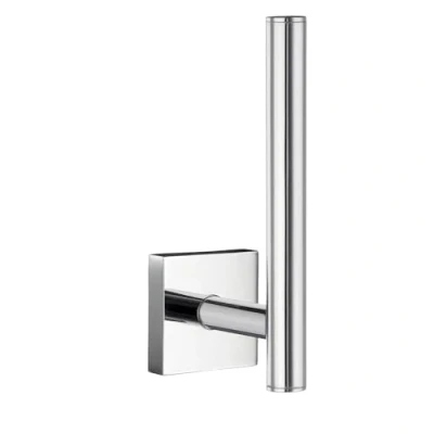 Image of Smedbo &quot;House&quot; Chromed Spare Toilet Roll Holder, Polished Chrome, Silver, 4.6 x 6.6 14 cm