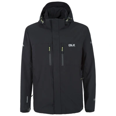 Image of Trespass Mens Oswalt DLX Waterproof Jacket (Black) Size Large