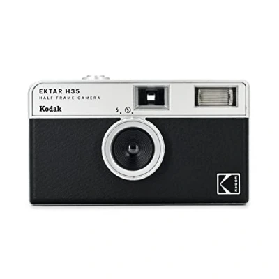 Image of KODAK EKTAR H35 Half Frame Film Camera, 35mm, Reusable, Focus Free, Lightweight, Easy to Use (Black) (Film &amp; AAA Battery are not Included)