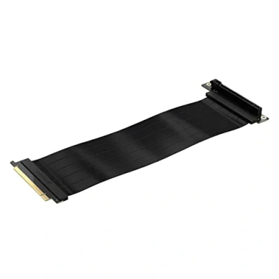 Image of Corsair Premium PCIe 4.0 x16 Extension Cable 300mm EMI Shielded 90 Female Connector Backwards Compatible with 3.0 Systems Black