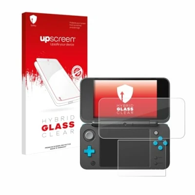 Image of upscreen Screen Protector Film compatible with New Nintendo 2DS XL 9H Glass Protection, Extreme Scratch Resistant