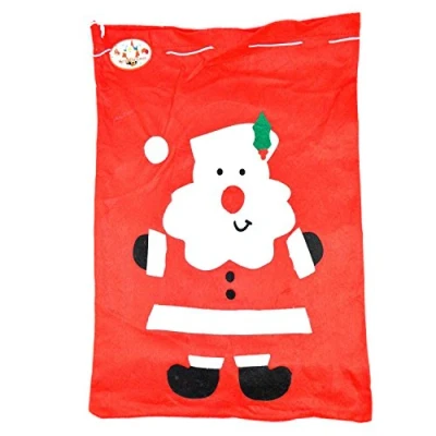 Image of SHATCHI Giant 100 x 60cm Felt Santa Red Sack Stocking Xmas Gifts Presents Bag Christmas Accessory Decorations