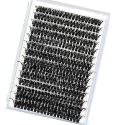 Image of Bransfy Cluster Lashes 280PCS D Curl Individual Eyelashes Natural Lash Clusters Fluffy Mix Extensions (60D 0.07D 12 18mm)