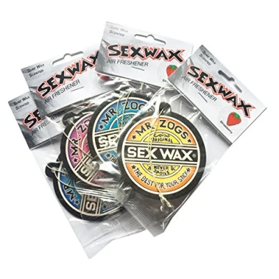 Image of Genuine Mr Zoggs Sex Wax Air Freshener 4 Pack Strawberry