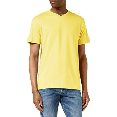 Image of Stedman Apparel Men&#039;s Classic T V neck/ST2300 Shirt, Yellow, Small