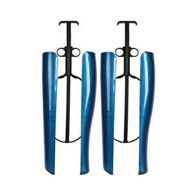 Image of Kaps Automatic Boot Shaper Tree, 35 cm 14 inch, Plastic Springs Trees, Blue, 1 Pair, Prevent Creasing, Made In Europe