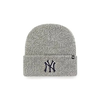 Image of 47 Brand Knit Beanie Freeze New York Yankees grey