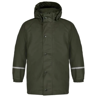 Image of Fort Splashflex Green Jacket 5 6 Years Kids Raincoat Waterproof Stylish For Windproof Boys &amp; Girls