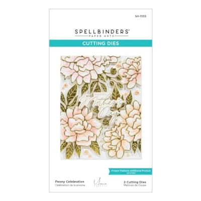 Image of Spellbinders Peony Etched Dies from The Let&#039;s Celebrate Collection by Yana Smakula, Metal, ONE