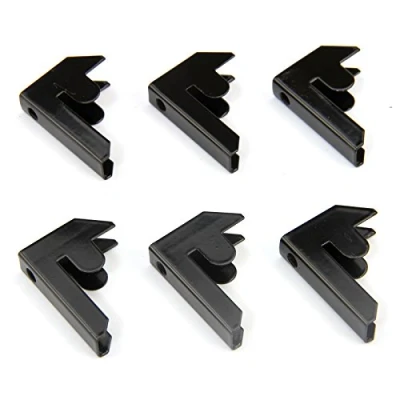 Image of Monster Racking T Rax Garage Shelving Bay Connector Clips, Pack of 6, Black