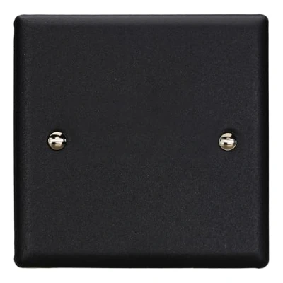 Image of Varilight Single Blank Plate Matt Black