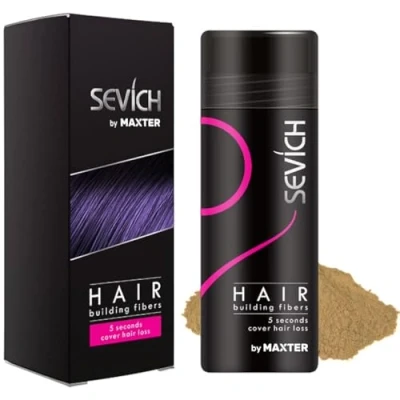 Image of Hair Fibres for Men &amp; Women Natural Powder Building, Thickening and Loss Coverage in 30 Seconds (Medium Blonde 25g)