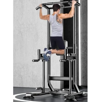 Image of Power Tower, Pull Up Station Multi function Bar Workout Equipment for Home Full Body Strength Training Max Load 660lbs