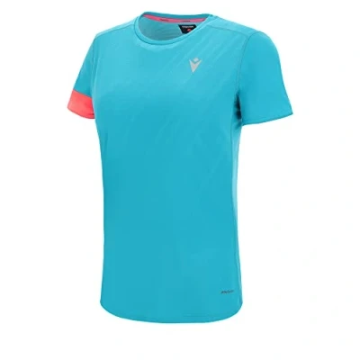 Image of Macron Women&#039;s Run Start Scc Rita T Shirt PRNT Blbird/Ncor Ss Wmn