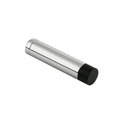 Image of Zoo Hardware ZAB08CP Polished Chrome 70mm Cylinder Solid Projection Door Stop WITHOUT Rose/Backplate