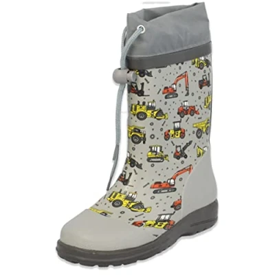 Image of Beck Boy&#039;s Baustelle Rain Boot, Gray,9 UK Child