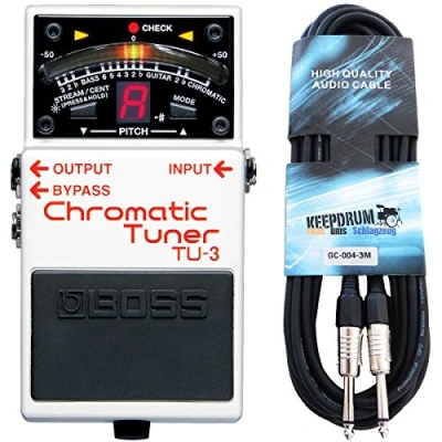 Image of Boss TU 3 Chromatic Pedal Tuner + Kepdrum Jack Cable, m