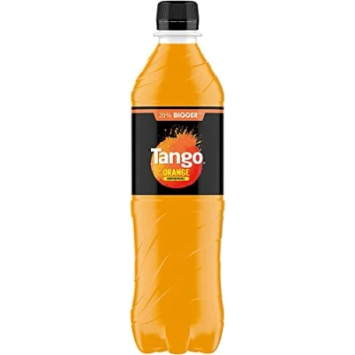 Image of Tango Orange Soft Drink, 600 ml, Pack of 12