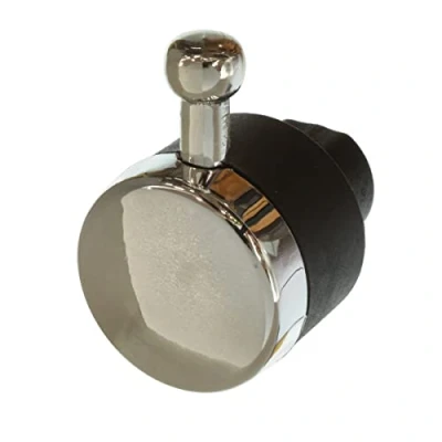 Image of Paxanpax PCK1202 Cooker Hob Hotplate Black and Chrome Control Knob Compatible Fits Rangemaster Leisure 6000, 7000, 8000 Series