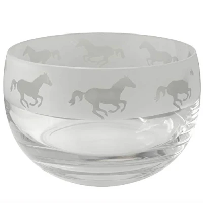 Image of ANIMO GLASS Galloping Small Crystal Bowl