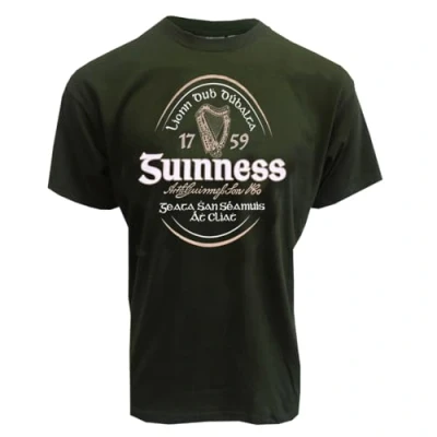 Image of Guinness Irish Label Bottle Green T Shirt XXXL