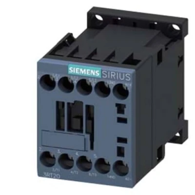 Image of Siemens 3RT2016 1BB41 CONTACTOR, AC 3, 4KW/400V, 1NO, DC 24V, 3 Pole, SZ S00 Screw Terminal, White