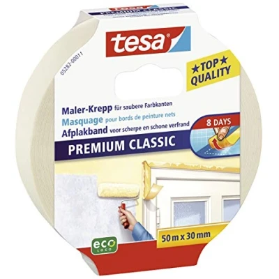 Image of tesa Classic Masking Tape 50 m x 30 mm