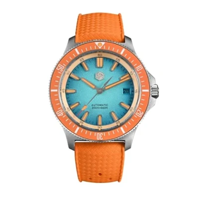 Image of San Martin SN0118G Stainless Steel Diving Watch NH35 Automatic Mechanical Fashion Waterproof Men Wristwatches, V 2, Modern
